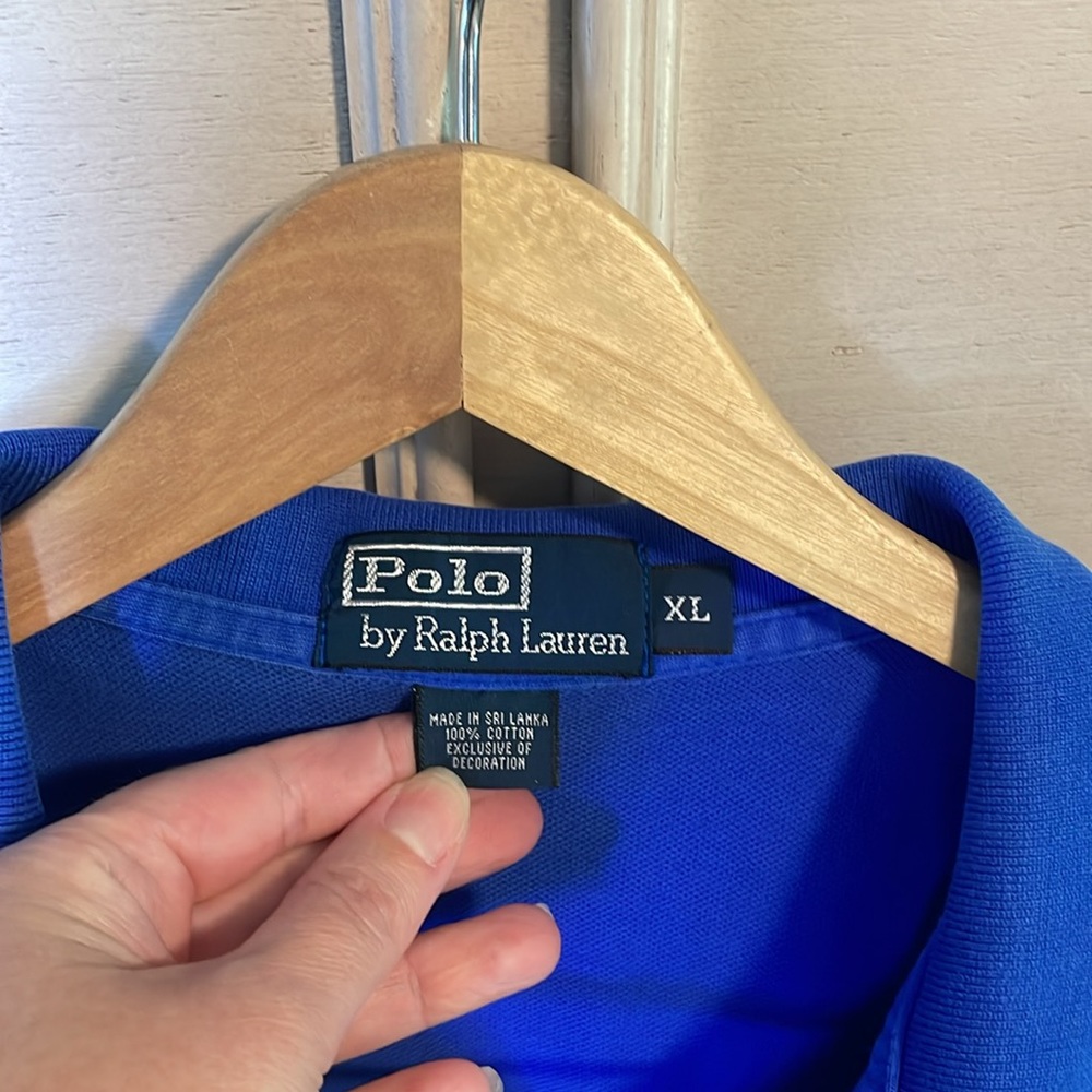 Men’s polo, Ralph, Lauren XL 2 button golf polo orange horse - Picture 3 of 6